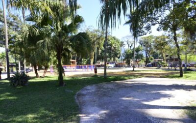 Praça de Tinguá recebe ação da ComCausa sobre enchentes e justiça climática