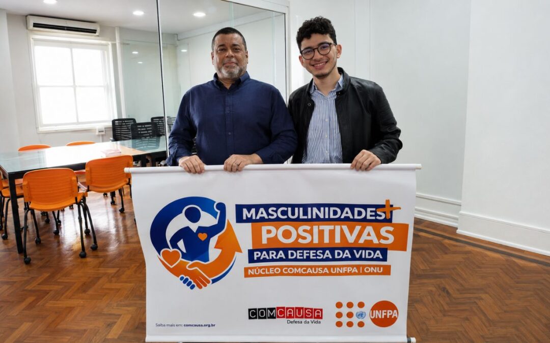 ComCausa recebe representante do UNFPA/ONU em agenda institucional sobre direitos humanos masculinidades positivas e defesa da vida